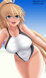 big_breasts bikini edjarit-117 fate/grand_order fate_(series) huge_breasts jeanne_d'arc_(fate) jeanne_d'arc_(swimsuit_archer) long_hair tagme