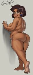 1girls bbw brown_hair bubble_ass bubble_butt camila_noceda chubby chubby_female completely_nude completely_nude_female dark-skinned_female dark_skin fat_ass glasses large_ass latina mature_female milf mother straight_hair the_owl_house xjohnboyx