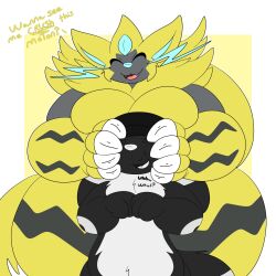 big_breasts breasts castdraws_(artist) female furry pokémon_(species) pokemon tagme thick_thighs wide_hips zeraora