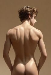 3d 3d_(artwork) actor ai_generated ass butt celebrity gooeyvision looking_back male male_only real_person timothee_chalamet twink