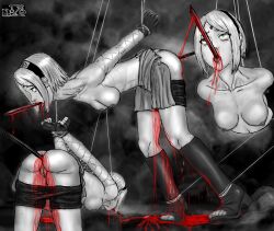 asphyxiation death female_death guro m0zg naruto sakura_haruno snuff