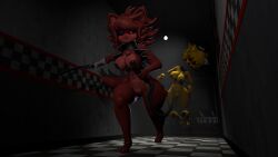 2girls 3d bear breasts breasts_out cally3d clazzey cryptiacurves fazclaire's_nightclub fexa fexa_(cryptia) five_nights_at_freddy's flying fnaf fox fox_ears fox_tail foxy_(cally3d) foxy_(fnaf) freddy_(fnaf) fredina's_nightclub fredina_(cally3d) frenni_(cryptia) frenni_fazclaire golden_freddy golden_freddy_(fnaf) golden_fredina_(cally3d) nude pussy running scottgames source_filmmaker type_0 vorongamer