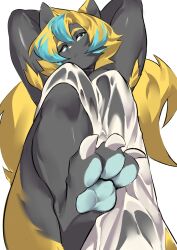 aspirindabaitu big_breasts breasts female furry mx99926 pokémon_(species) pokemon tagme zeraora