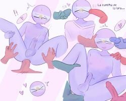 4boys anal anal_sex argentina_(countryhumans) brazil_(countryhumans) chile_(countryhumans) countryhumans cumshot femboy gay gay_sex heart homosexual humanoid kek_doktor male multiple_boys pink_shirt spanish spanish_text stickman tagme text trap uruguay_(countryhumans) yaoi