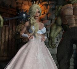 3d anal begging begging_for_mercy blonde_hair bondage bound bound_wrists captured chains defeated dungeon koopa male mario_(series) princess princess_peach pussy rape scared size_difference small_breasts that3dartist