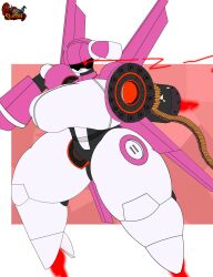 big_breasts breasts female mya_(dorahden) robot swasbi_(artist)