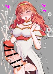 1futa ahe_gao balls bangs big_balls big_penis blush bottomless breasts celica_(fire_emblem) censor_bar censored censored_penis choker clothed clothing cross-eyed cum cum_splatter cum_string cumming cumshot diadem dress earrings ejaculation erect_penis erection erection_under_clothes erection_under_clothing erection_under_skirt felice_sideb fire_emblem fire_emblem_echoes:_shadows_of_valentia futa_only futanari hairband huge_balls huge_cock huge_cumshot human light-skinned_futanari light_skin long_hair masturbation mostly_clothed nintendo orgasm orgasm_face overflowing_cum penis red_eyes red_hair rolling_eyes saliva_trail skirt skirt_lift skirt_up smile smiling solo solo_futa standing tongue tongue_out veiny_penis white_dress