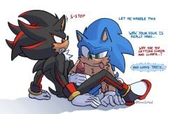 anthro furry gay holding_penis penis shadow_the_hedgehog sonadow sonic_(series) sonic_the_hedgehog sonicinmind yaoi