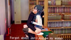 1girls 2boys cheating cum cum_puddle english_text female glasses joro_(oresuki) kisaragi_amatsuyu legs_around_partner library male multiple_boys ntr ore_wo_suki_nano_wa_omae_dake_ka_yo pansy_(oresuki) pantyhose robotlover sanshokuin_sumireko school_uniform schoolgirl sex sitting sitting_on_desk small_breasts spying standing standing_sex sun-chan_(oresuki) taiyo_oga text underwear vaginal_penetration vaginal_sex