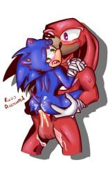 anal anal_sex anthro balls blue_hair blue_hair_bottom domination furry gay gay_sex knuckles_the_echidna light_hair_on_dark_hair male_only penetration penis red_hair red_hair_on_blue_hair red_hair_top size_difference sonic_the_hedgehog yaoi