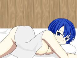 1girls animated ass bare_thighs bed big_ass blue_eyes blue_hair blush breasts catria_(fire_emblem) caught completely_nude falling_asleep female female_only fire_emblem fire_emblem:_mystery_of_the_emblem fire_emblem:_shadow_dragon_and_the_blade_of_light heavy_blush indoors kenchu large_breasts naked_sheet nintendo nude nude_female on_bed on_stomach pillow shocked short_hair sleeping solo thighs under_sheets waking_up