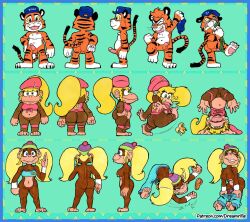 1boy 2girls anthro ass balls big_ass big_butt breasts butt diddy_kong_racing dixie_kong donkey_kong_(series) dreamrifle nintendo nipples penis tagme tiny_kong