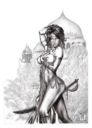 a_princess_of_mars barsoom dejah_thoris gene_espy monochrome tagme