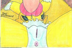 anthro anus color digimon doc_icenogle female fur furry human interspecies male nude partial_male renamon tagme traditional_media_(artwork) vulva