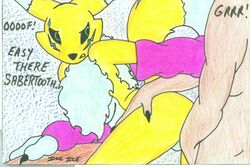 anthro color digimon doc_icenogle female fur furry human interspecies male nude partial_male renamon sex side_view tagme