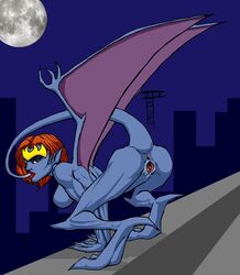 2003 blue_skin demona die disney gargoyle gargoyles monster_girl pussy tagme tail uncensored