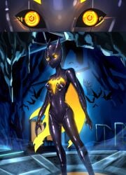 1girls batgirl batgirl_(cassandra_cain) batman_(series) batman_beyond cassandra_cain dc dc_comics female female_only fully_clothed goo_transformation ibenz009 post_transformation robotization solo