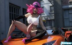 1futa 3d big_penis bottomless clothed clothing futa_only futanari jbtrimar partially_clothed penis poison_(final_fight) solo street_fighter tagme