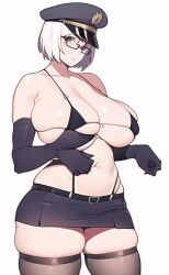 ai_generated big_breasts busty glasses guard_uniform prison_school shiraki_meiko