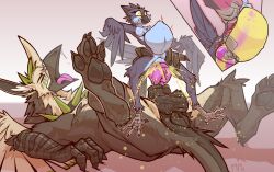 absurd_res anthro anthro_on_feral anthro_penetrated anus avian balls big_anus bird blue_jay bodily_fluids bone breasts cervix clitoris corvid duo eve_azure_(pikmin117) feathered_wings feathers female feral feral_penetrating feral_penetrating_anthro feral_penetrating_female fur genital_fluids genitals grabbing_from_behind gryphon hi_res inflated_belly inflation internal internal_organs jay_(bird) knot lung lying male multicolored_body multicolored_fur multicolored_tail mythological_avian mythology new_world_jay nipples on_back organs oscine passerine peeing peeing_inside peeing_while_penetrated pelvis pelvis_grab penetration penile penile_penetration penile_spines penis ralek ralek_(oc) rib_cage ridiculous_fit saliva sex size_difference stomach_bulge tail tail_feathers talons urethra urethral urethral_bulge urethral_penetration urethral_sex urine urine_in_bladder urine_in_urethra urine_inflation watersports winged_arms wings yellow_urine zoophilia