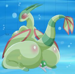 ambiguous_gender ass big_ass breasts facesitting female female/ambiguous flygon imaranx latios pokemon pokemon_(species) underwater