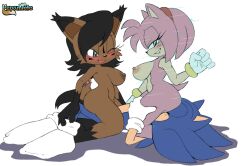 amy_rose anthro arched_back archie_comics areola big_areola big_breasts big_nipples bite biting_lip black_body black_fur black_nose black_stripes blue_body blue_fur blush blush_lines bracelet braided_hair braided_ponytail breasts brown_areola brown_body brown_fur brown_nipples cheek_tuft clothing cowgirl_position curvy_figure digital_media_(artwork) ear_tuft eulipotyphlan eyelashes facesitting facial_tuft felid feline female female_on_top female_penetrated footwear from_front_position fur gloves green_eyes group group_sex hair handwear head_tuft hedgehog hi_res jewelry logo long_hair looking_down_at_partner looking_pleasured lying lynx male male/female male_on_bottom male_penetrating male_penetrating_female mammal medium_hair multicolored_body multicolored_fur nicole_the_lynx nipples on_back on_bottom on_top one_eye_closed open_mouth open_smile penetration pepamintop pink_areola pink_body pink_fur pink_nipples ponytail red_hairband reverse_spitroast scut_tail sega sex short_tail showing_teeth side_view signature simple_background smile socks sonic_(series) sonic_the_hedgehog sonic_the_hedgehog_(archie) sonic_the_hedgehog_(comics) sonic_the_hedgehog_(series) stripes tail threesome triangle_position trio tuft white_background white_clothing white_footwear white_gloves white_handwear white_socks