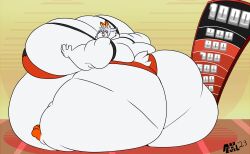 ass big_ass big_breasts breasts bubble_butt female furry huge_ass huge_breasts hyper_ass immobile mad_n_evil obese pok&eacute;mon_(species) pokemon scorbunny