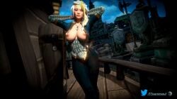 1girls 3d big_breasts blizzard_entertainment blonde_hair blue_eyes human human_(world_of_warcraft) jaina_proudmoore light-skinned_female light_skin original_character solo thick_thighs ttournesoul warcraft white_hair world_of_warcraft