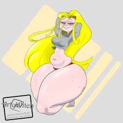 2023 arms_behind_head arms_up artywitch belly breasts buckteeth chubby chubby_female ed_edd_n_eddy feet freckles hips huge_ass kanker_sisters large_ass large_breasts may_kanker midriff midriff_baring_shirt navel nipple_bulge panties plump thick_thighs thighs wide_hips