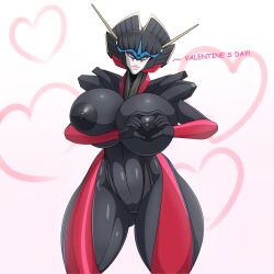 1girls anthro anthro_female anthro_only areolae ass ass_visible_through_thighs big_breasts breasts curvaceous curvy curvy_female heart heart-shaped_boob_challenge nipples robot robot_girl thick thick_thighs thighs transformers voluptuous voluptuous_female windblade xeddo