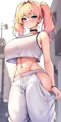 ai_generated big_ass big_breasts blue_eyes blush hd jos119 lau(jos119) short_hair thick wide_hips yellow_hair