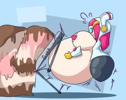 big_ass big_belly big_breasts cake caked_up fat huge_belly kirby_(series) susanna_patrya_haltmann susie_(kirby)