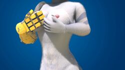 3d_(artwork) animated anthro bouncing_breasts breast_fondling breast_play breasts digital_media_(artwork) dizzyvixen female fondling fondling_self hand_on_breast hi_res jiggling lombax mammal nipples nude prosthetic prosthetic_arm prosthetic_limb ratchet_and_clank rivet_(ratchet_and_clank) solo sony_corporation sony_interactive_entertainment