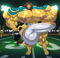 abs balls biceps cerulien47 furry gay hyper hyper_balls hyper_genitalia hyper_penis hyper_testicles lion male male_focus male_only muscles muscular muscular_arms muscular_ass muscular_back muscular_legs muscular_male muscular_thighs nipples pecs penis testicles tight_clothing veins veiny_penis