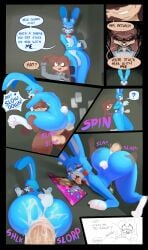 2020s 2023 2boys absurd_res anal anal_sex animatronic anthro anthro_on_anthro anthro_penetrated anthro_penetrating anthro_penetrating_anthro anus ass balls big_ass big_butt big_penis blue_body blue_fur bodily_fluids cum cum_in_ass cum_inside dialogue duo english_text femboy five_nights_at_freddy's five_nights_at_freddy's_2 forced fur gay genital_fluids genitals girly green_eyes hi_res huge_ass huge_butt lagomorph leporid machine male male/male male_penetrated male_penetrating male_penetrating_male mammal nude open_mouth penetration penis question_mark rabbit rape robot scottgames sex tears text thick_thighs tongue tongue_out toy_bonnie_(fnaf) ttothep_arts wide_hips