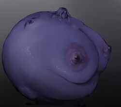 2022 blue_body blue_eyes blue_hair blue_sclera blue_skin blueberry_expansion blueberry_inflation cleavage cleavage_cutout closed_mouth digital_media_(artwork) erect_nipples expansion female_focus female_only gray_background grey_background hi_res high_resolution highres inflation long_hair looking_at_viewer navel not_furry not_furry_focus nude nude_female open_eyes original post_transformation puffed_cheeks realistic snoutratart solo solo_female solo_focus solo_only spherical_inflation sunken_head sunken_limbs weight_gain_drive