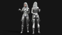 1girls 3d 3d_(artwork) ass athletic athletic_female belt big_ass big_butt bodysuit breasts clothed daz3d daz_studio elmeistro female female_only fit fit_female fully_clothed heroine human human_only knife knife_behind_back latex latex_suit leather light-skinned_female light_skin long_hair marvel marvel_comics silver_eyes silver_hair silver_sable skin_tight solo solo_female spider-man_(series) superhero superheroine thick thick_ass thick_thighs thigh_holster tight_clothing tight_fit voluptuous