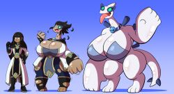 anthro ass_expansion brain_drain breast_expansion female hair_loss huge_ass huge_breasts human_to_anthro human_to_pokemon identity_death legendary_pokémon lugia pokemon pokemon_(species) prinnydood skin_color_change species_transformation thick_thighs thigh_expansion transformation transformation_sequence wide_hips