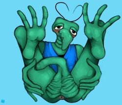 absurd_res anthro arthropod blattodea cockroach feet genitals hanna-barbera hi_res insects male nude penis solo sounsoun space_ghost_(series) zorak_(character)