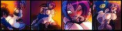 1boy 1girls aged_up areola ass big_ass bigdad blush breasts brother_and_sister closed_eyes clothing comic darnact dib dib_membrane erect_nipples female gaz_membrane goth human incest invader_zim male nickelodeon nipples page_6 pale_skin purple_hair sex tank_top thicc_gaz wince yellow_eyes