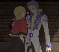 blonde_hair censored gay handjob high_priest high_wizard male purple_hair ragnarok_online tagme yaoi