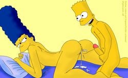 1boy 1girls 2011 after_sex aged_up ass bart_simpson bed bedroom big_ass big_breasts big_penis blue_hair color creampie cum cum_drip cum_in_pussy cum_inside digital_media_(artwork) edit english english_text evilweazel female human incest jab lowres male marge_simpson milf mother mother_and_son nude penis pussy side_view son straight tagme the_simpsons uncensored yellow_background yellow_hair yellow_skin