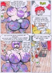 adam_and_eve bbw bible biblical big_breasts big_butt big_hips bodypaint bunny_girl bunny_tail bunnysuit comic comic_page dialogue english english_dialogue english_text english_translation female huge_breasts male milf mother_and_child mother_and_son mundoparaiso2 pijamadraw porno_en_pijama public_exposure red_hair ruth_pauline_freeland straight_hair thick thick_ass thick_legs thick_thighs traditional_media_(artwork) translated