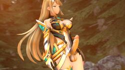mythra from xenoblade (series) by ecchibread