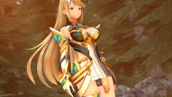 mythra from xenoblade (series) by ecchibread