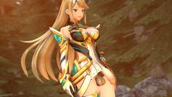 mythra from xenoblade (series) by ecchibread