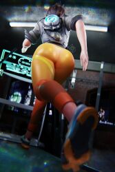 1girls 3d ass athletic athletic_female big_ass big_breasts blizzard_entertainment breasts british british_female brown_hair bubble_butt curves curvy curvy_figure european eyebrows eyelashes eyes game_character hair hips hourglass_figure huge_ass huge_breasts large_ass lena_oxton lips long_legs overwatch overwatch_2 rhywlad short_hair slim slim_waist tracer video_games voluptuous waist wide_hips