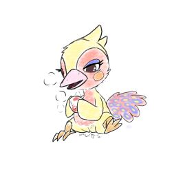 animal_crossing avian bird born egg female genitals hi_res invalid_tag nintendo ostrich phoebe_(animal_crossing) pussy ratite solo usaragamok