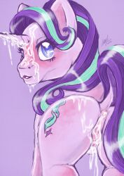 cum_in_mouth cum_in_pussy cum_inside cum_on_face equine my_little_pony mylittleponynudes purple_hair purple_skin starlight_glimmer starlight_glimmer_(mlp)