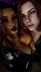 black widow (marvel) from avengers by bloodrose3d